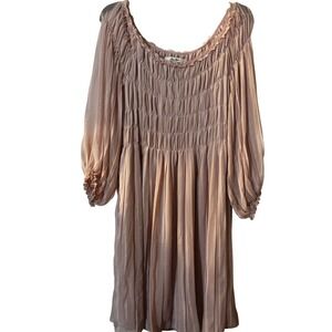 Ella Moon Women's Dress Sz XL 3/4‎ Sleeve Flutter Sleeve Lined